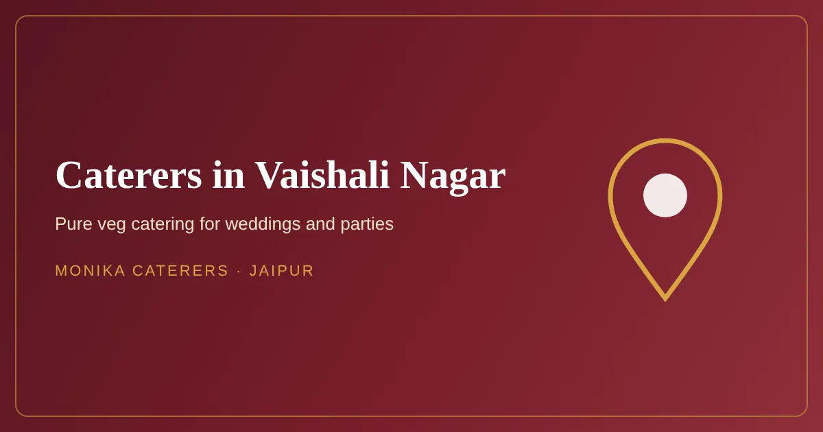 Caterers in Vaishali Nagar Jaipur serving at a home function - Monika Caterers