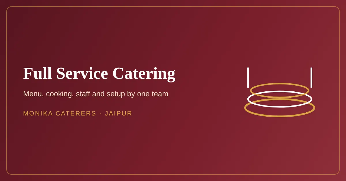 Full Service Wedding Catering in Jaipur