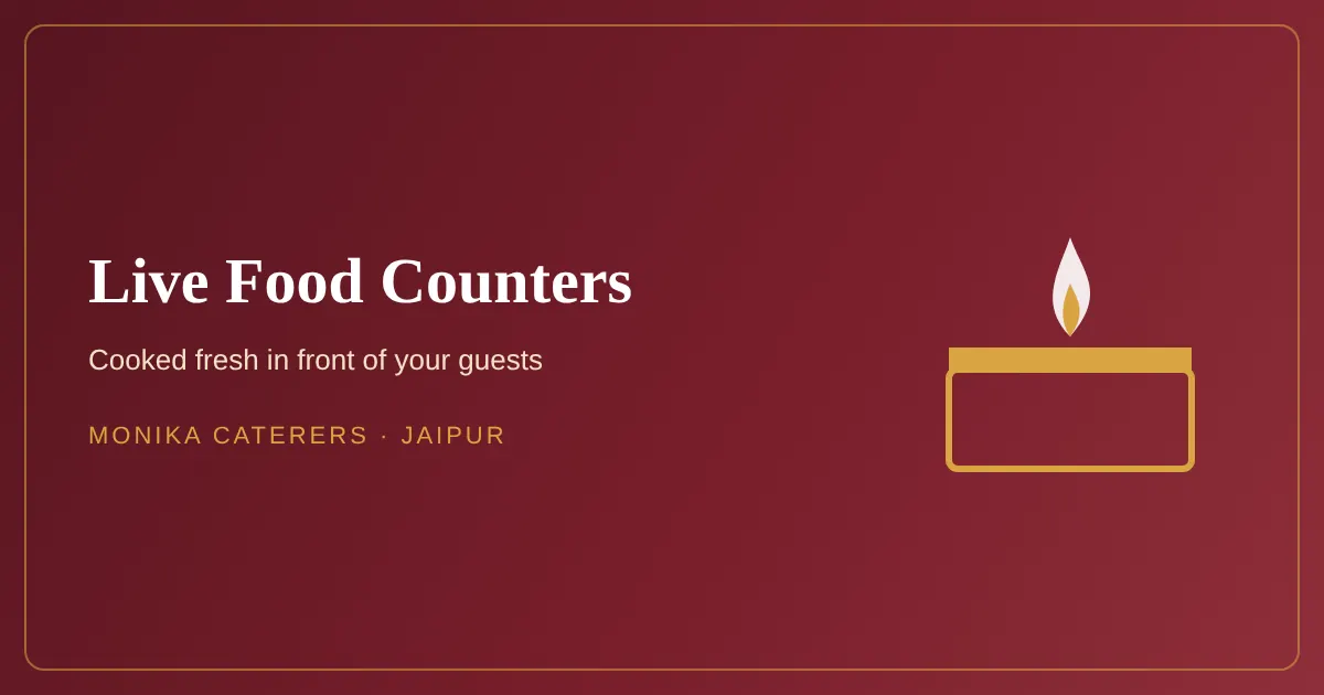 Live Food Counters in Jaipur