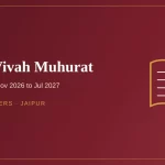 Shubh vivah muhurat 2026 and 2027 wedding dates calendar