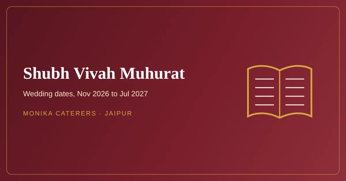 Shubh vivah muhurat 2026 and 2027 wedding dates calendar