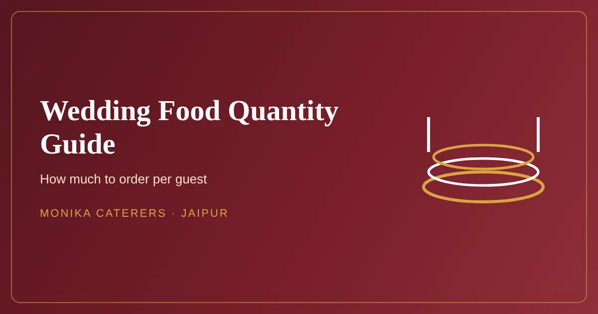 Wedding food quantity per person guide