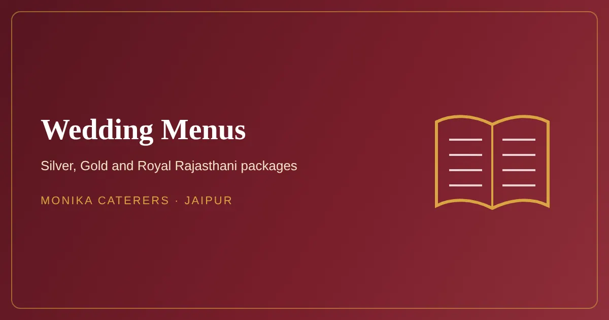 Pure veg wedding menu in Jaipur buffet
